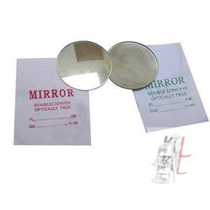 WKM Optical Glass Convex & Concave mirror (Dia 75mm) focal length 15cm - Laboratorydeal