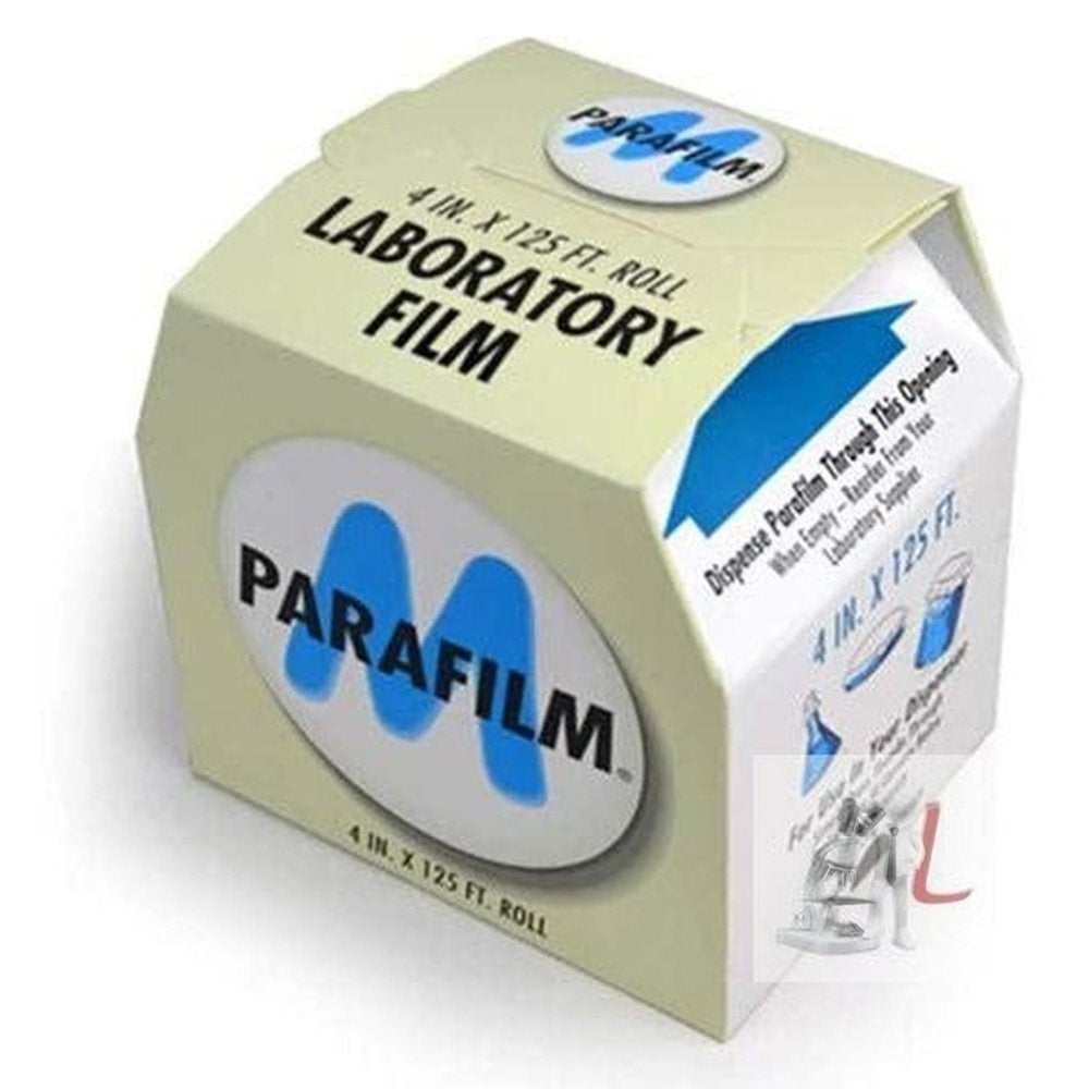 WKM Parafilm M Roll All-Purpose Laboratory Film, 4" x 250' on 1" Core - Laboratorydeal