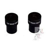 WKM 15X WF WIDEFIELD Microscope Eyepiece Pair, 23MM Dia, FITS Almost All Microscopes, Anti-Fungal Anti-Reflection Coated- 