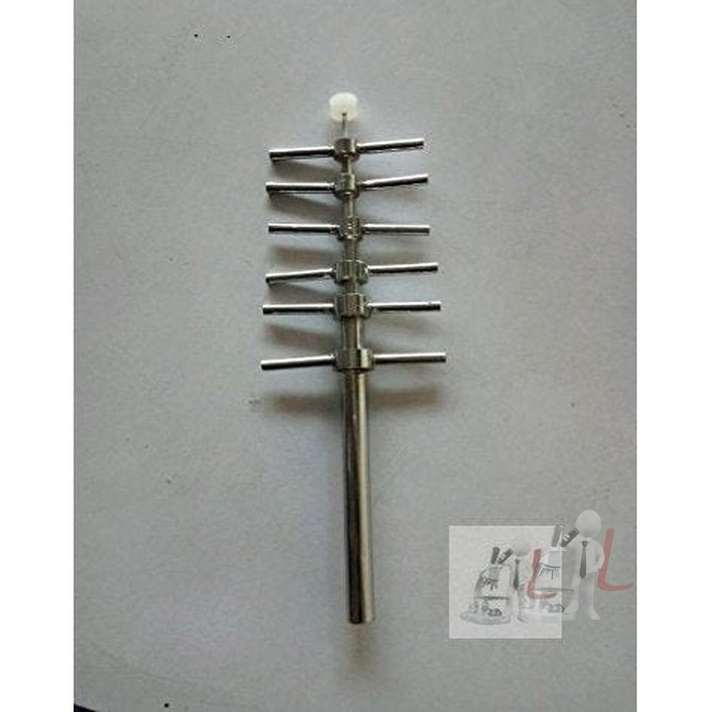 WKM Cork Borer Set of 6 (Brass) nickel plated. - Laboratorydeal