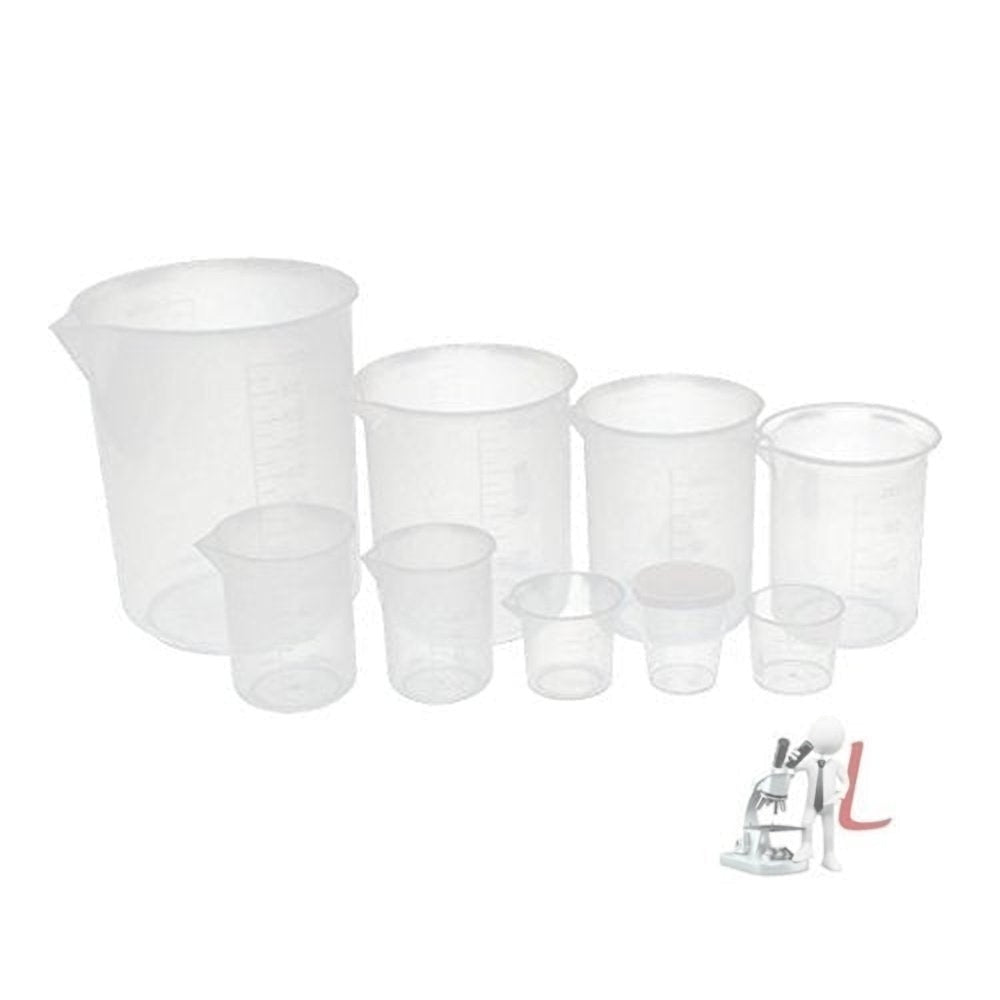 Plastic Measurement Cup Set (1000ml, 500ml, 300ml, 200ml,100ml, 50ml, 30ml, 25ml, 20ml)- 