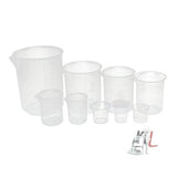 Plastic Measurement Cup Set (1000ml, 500ml, 300ml, 200ml,100ml, 50ml, 30ml, 25ml, 20ml)- 