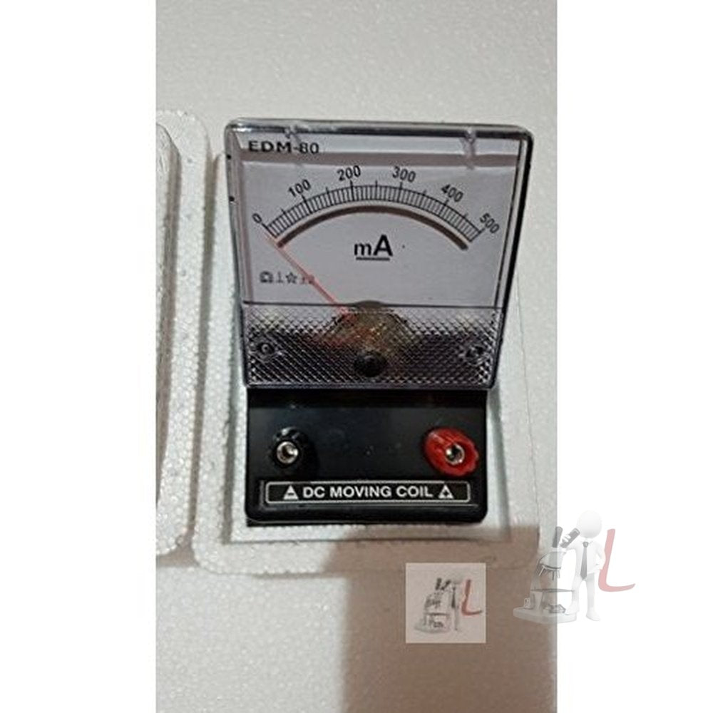 WKM Milli Ampere Meter Square 0-500 M.A- 