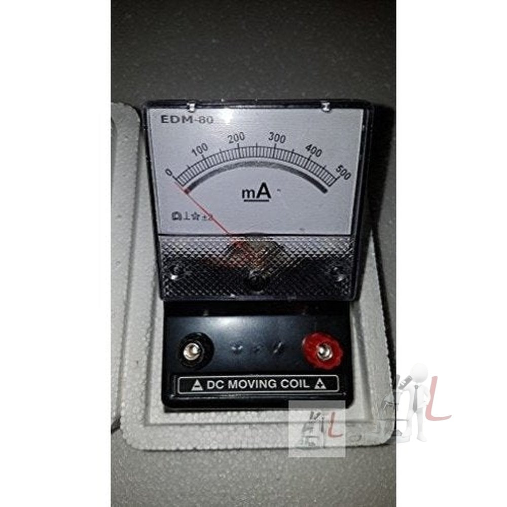 WKM Milli Ampere Meter Square 0-500 M.A- 