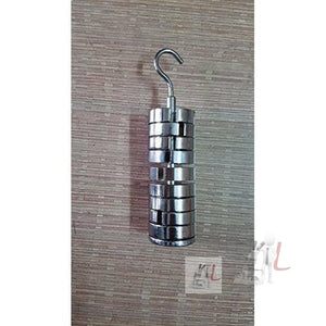 WKM Slotted Weight set 50gm x 10 (Brass Chromed) (Total weight 500gm.) - Laboratorydeal