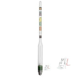 gom US Based Technology Gl-ab India Triple Scale Hydrometer for Beer Wine Juice- 