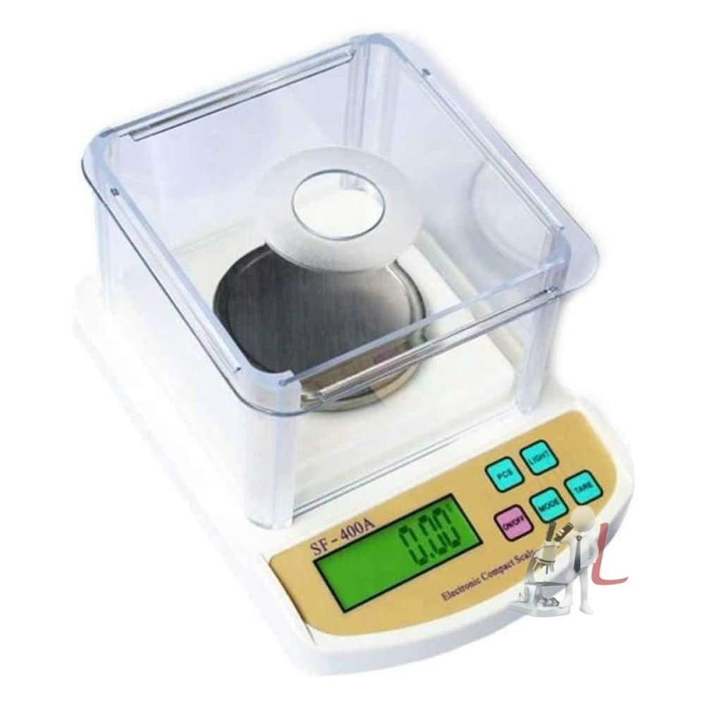 lab Digital Balance With Windshield 500 Gms-10 Mg (0.01 Gm Capacity) - Laboratorydeal