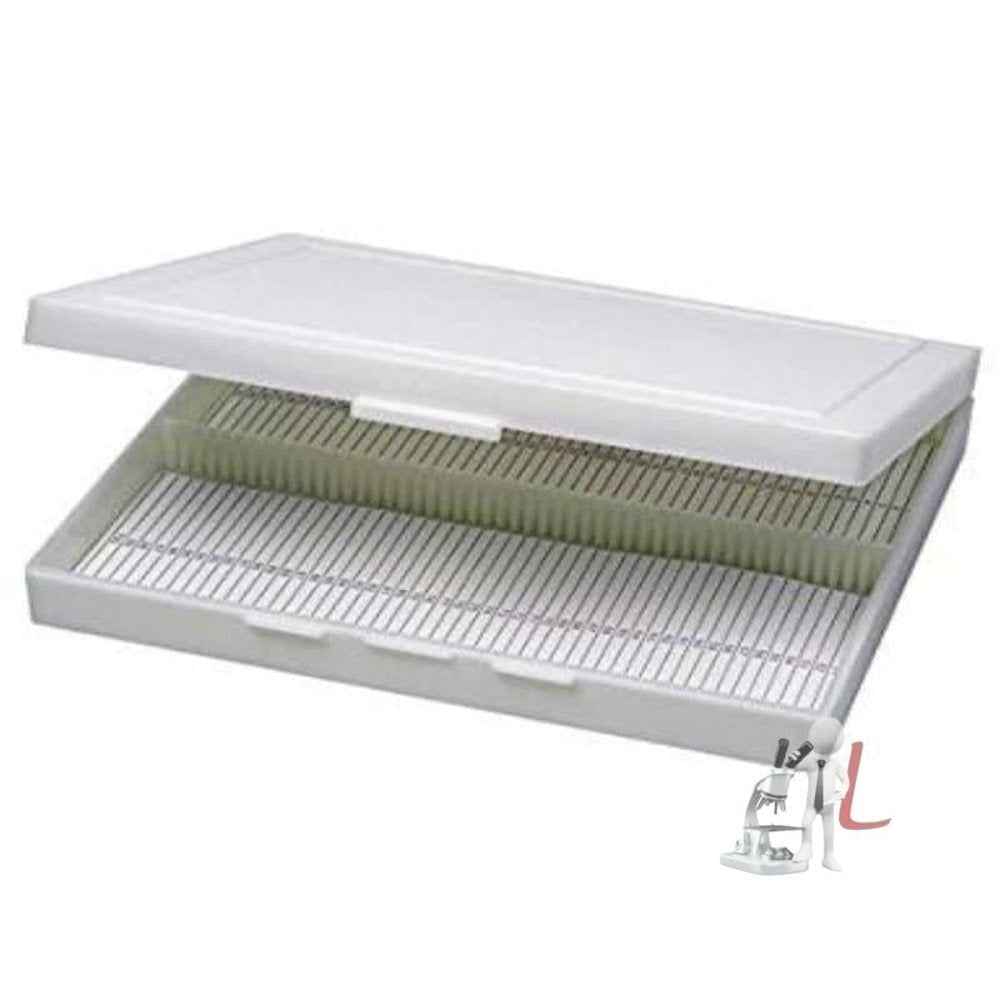 laboratory Microscope 100 Slides Box - Laboratorydeal