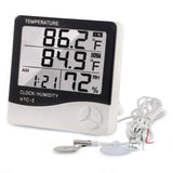 laboratory Digital Hygrometer Thermometer Humidity Meter With Clock Lcd Display HTC-2- 