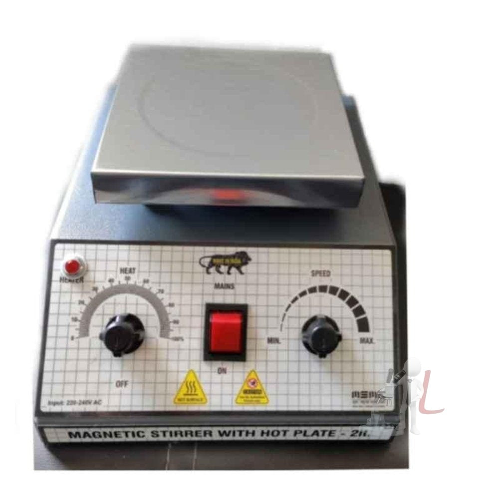 Magnetic Stirrer Uses With Hot Plate 1 year warranty- Multi Magnetic Stirrer With Hot Plate